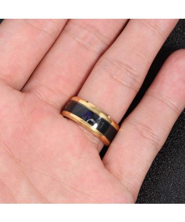 Stylish Heat Discoloration Finger Jewelry - Round Birthday Rings for Unique Fashion - Buy Online on GoSupps.com