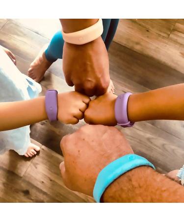 Women's Silicone Accessories Sanitizer Bracelet - Refillable, Stay Safe - Lavender - 7.25 Inches - Buy Online on GoSupps.com