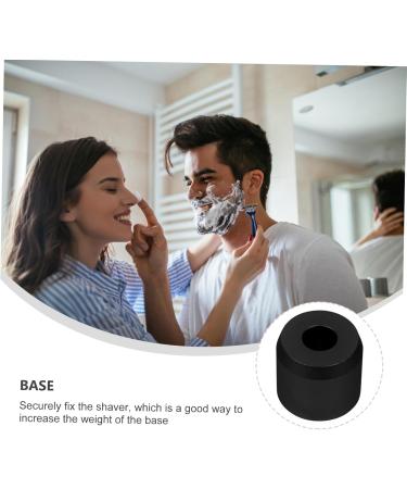 Minkissy Metal Razor Holder & Toothbrush Stand - Practical Mini Shaver Base for Bathroom - 1 Piece 3.8x3.3cm Black - International Shipping Available - Buy Online on GoSupps.com