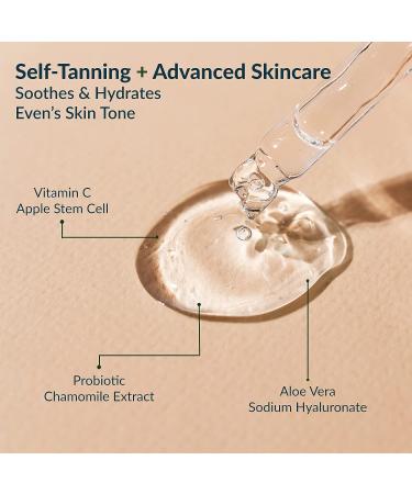 Self Tanner Bronzing Drops - Anti Aging Sunless Tanning with Vitamin C - Vegan & Cruelty Free - 1 oz - Buy Online on GoSupps.com