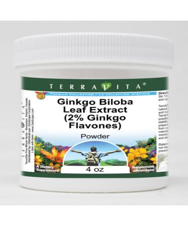 Ginkgo Biloba Leaf Extract (2% Ginkgo Flavones) Powder (4 oz ZIN: 514340) - 3 Pack