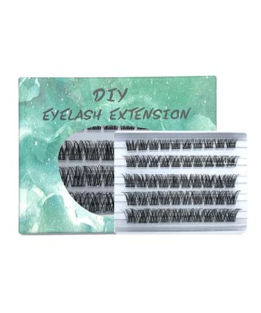 UAMOU DM12 Lash Clusters Mix 3D Cluster Lashes 45small Cluster Mixed Eyelashes 10-14mm DIY Lash Extension Eyelash Clusters Lashes Super Thin Band Volume Wispy Reusable Comfortable&Soft Cheerfully