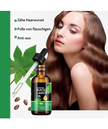 Hair Oil Organic Castor Oil for Hair Growth Natural Castor Oil for Body Hair Nails Eyebrows - Buy Online on GoSupps.com