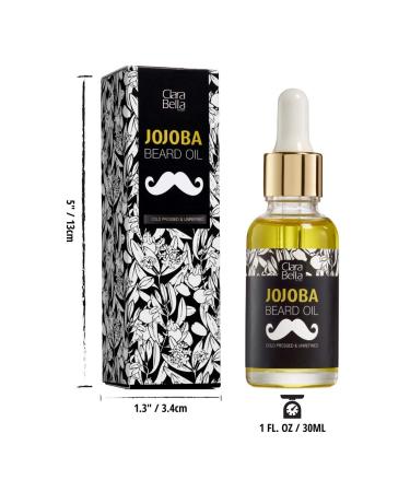 Jojoba Beard Oil for Men - Unscented Organic Anti-Itch & Dandruff Relief Softens Hair & Mustache - 1 fl oz (30ml - Buy Online on GoSupps.com