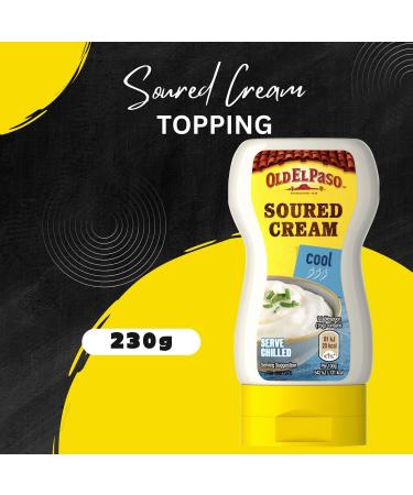 Old El Paso Squeezy Cream Pick N Mix - Choose From 2+ Flavours | Cool Soured Cream Topping Chunky Guacamole Mild Chunky Salsa - Pack of 2 - Buy Online on GoSupps.com
