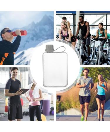 Bouteille D'eau Plate Bouteille D'eau Carr e | Bouteilles D'eau M mo Carr es De 500 Ml - Bouteille D'eau D' t Anti-fuite Bouteille Froide Fine Bouteille D'eau De Sport Pour La Randonn e L'escalad Gray - Buy Online on GoSupps.com