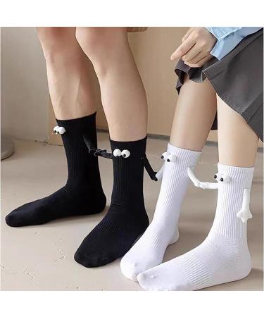 3D Funny Magnetic Couple Socks - Unisex Mid-Tube Big Eye Novelty Socks - Buy Online on GoSupps.com