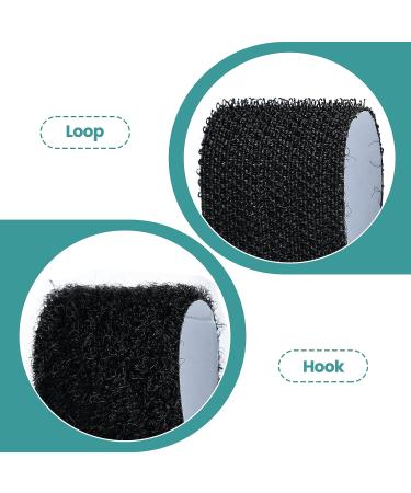 20 Sets Hook and Loop Strips with Adhesive  1 x 4 Inch Strong Back Adhesive Fasteners Tape  Double Sided Strips Mounting Tape  Black Total 80 Inch - Buy Online on GoSupps.com