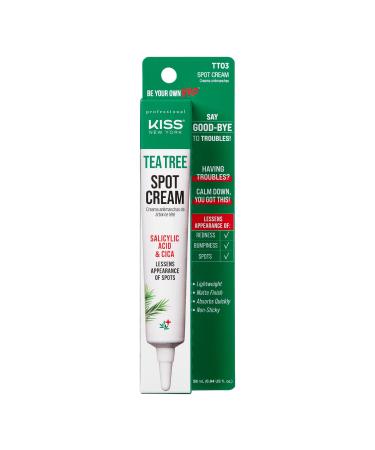 KISS New York Tea Tree Spot Cream Korean Skincare Lightweight Face Spot Cream for Blemishes