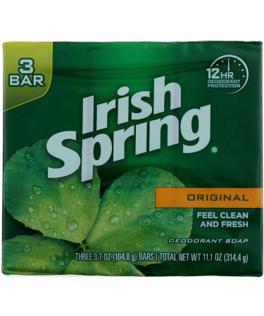 Buy Irish Spring Deodorant Bar Soap - Original 3.75 oz (Pack of 10) | International Shipping Available - Buy Online on GoSupps.com