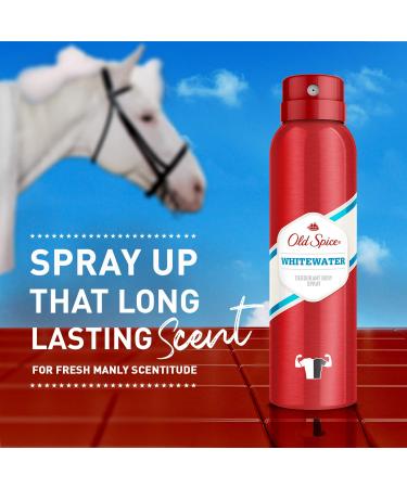 Old Spice Whitewater Deodorant Body Spray for Men 150ml - 6 Pack - Buy Online on GoSupps.com