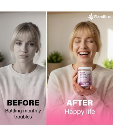 FloraBliss 90 Evening Primrose Oil Gummies | 1500mg | with Black Cohosh, Chasteberry, Ginger Extract for Daily Women's Wellness Support | Vegan, Non-GMO, Sugar-Free - Buy Online on GoSupps.com