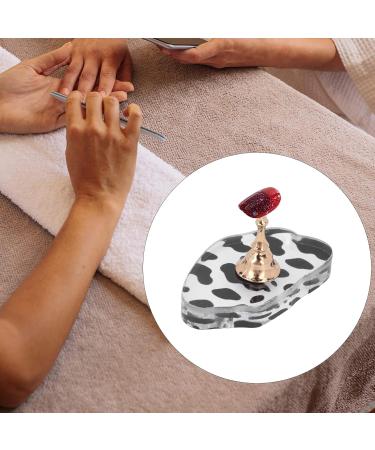 Reusable Nail Art Display Stand with Magnetic Holder - DIY Acrylic Base for Home Use (Gold) - Buy Online on GoSupps.com