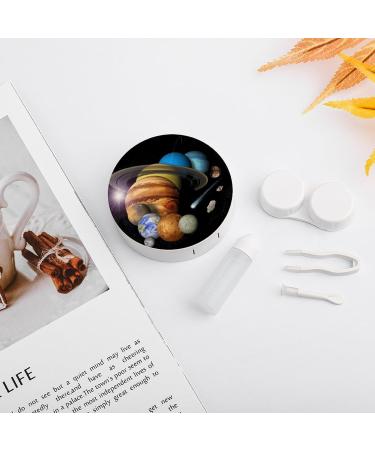 Portable Cute Space Solar Planets Contact Lens Case - Travel Storage Box with Mirror for Daily Outdoor Use - Buy Online on GoSupps.com