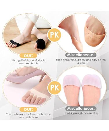 Buy 2 Pair Metatarsal Forefoot Pads - Soft Football Cushion & Midfoot Support - Multiple Colors - Buy Online on GoSupps.com