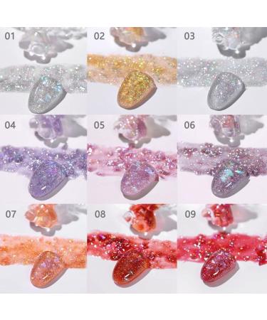 Diamond Gel Nail Varnish Nail Art Decoration Sequins Gel Nail Gel Nail Polish Nail Phototherapy Gel Glitter Nail Gel - (Color: 5) - Buy Online on GoSupps.com