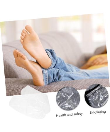POPETPOP 10 Pairs Footsticker Foot Mask Sandwich Container Delicate Foot Masks Feet Exfoliating Masks Feet Nourishing Feet Calluses Remover Cracked Abs Sock Natural White - Buy Online on GoSupps.com