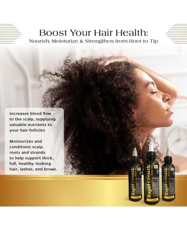 Premium Rapid Growth Hair Oil 100ml - Enhance Volume & Shine | Black & Gold - International Shipping Available - Buy Online on GoSupps.com
