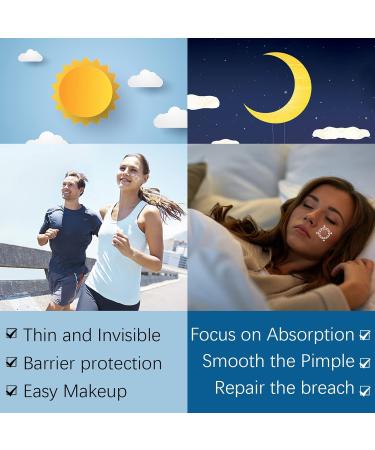 72 Invisible Hydrocolloid Acne Patches - Effective Anti-Acne Treatment for All Skin Types - Buy Online on GoSupps.com