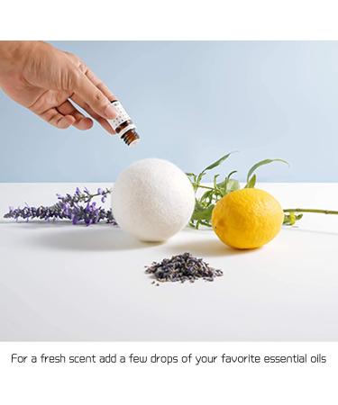 Buy Meeqiao 6PCs Natural Wool Dryer Balls - Eco-Friendly Fabric Softener from 100% New Zealand Sheep Wool - Perfect for Tumble Dryers - Buy Online on GoSupps.com