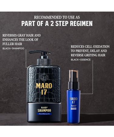 MARO17 Black + Essence | Re-Pigmentation for Hair Roots | Prevent & Reverse Grey Hair | 1.7 oz | International Shipping - Buy Online on GoSupps.com