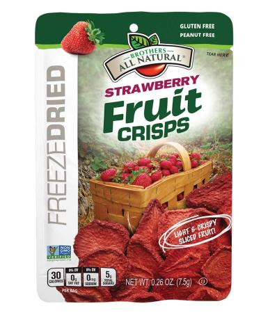 Brothers-ALL-Natural Strawberry Fruit Crisps - 24 Pack (0.26 oz each) | Healthy Snack - Buy Online on GoSupps.com