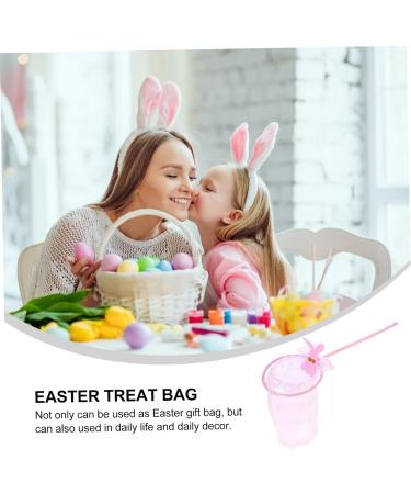 HOMSFOU Easter Tote Bag Snack Bags Gift Bags The Gift Gifts Gift Packing Bags Easter Theme Gift Bag Snack Storage Pouches Wood Handle Gift Bag Snacks Bags Pink Fabric Small Gift Bag Candy 1 count (Pack of 1) Pink - Buy Online on GoSupps.com