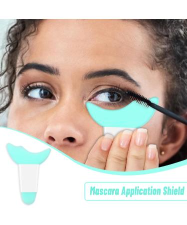2pcs Eyeliner Stencil Aid Eyeliner Tool For Winged Silicone Eye Liner Eyeshadow Mascara Guard Shield for Beginners Face Cream Mask Tools Blue - Buy Online on GoSupps.com