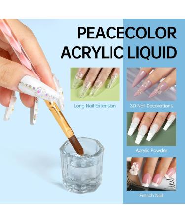 PEACECOLOR 3PC 120ML Acrylic Liquid Monomer Set for Acrylic Nails Liquid Non-Yellowing Formula for Acrylic Nails Application Nail Extension & Nail Carving DIY at Home Beauty Gifts color 173 - Buy Online on GoSupps.com