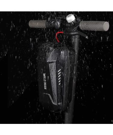 Wild Man Rainproof Scooter Storage Bag - Black 3L | Quick Release, Fits Kick Scooters, Folding Bikes, Self Balancing Scooters - Buy Online on GoSupps.com