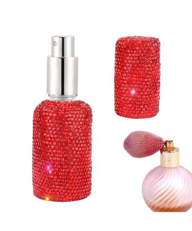 Honhoha Perfume Atomizer Bottle - 30ml Portable Spray Atomizer Bottle | Travel Reusable Bottle Container Empty Perfume Spray Bottle For Travel Red