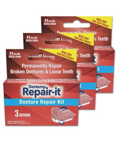 D.O.C. Repair-It Advanced Formula Denture Repair Kit 3 ea (Pack of 3)