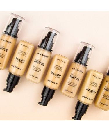 L.A. COLORS Truly Matte Foundation Nude 1.35 Fl. Oz. - Long-lasting Matte Finish for Flawless Look - Buy Online on GoSupps.com