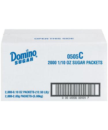 Domino Sugar Packets 0.10 oz (2000 Count) - Pack of 2000 - Buy Online on GoSupps.com