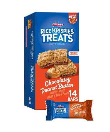 Rice Krispies Treats Cubes de riz croustillants pour enfants collations au chocolat beurre d'arachide bo te de 283 5 g (14 barres)