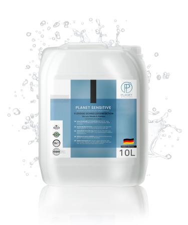 Planet Sensitive - 10L non -alcoholic disinfectant including for hands areas & skin - against bacteria viruses spores fungi yeast mold and smells |Canister (Halal & Koscher) 10 l (1 Pack)