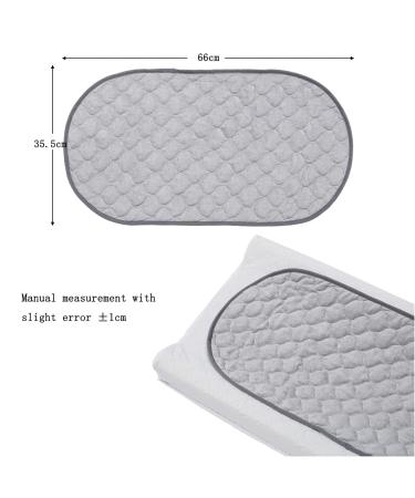 Buy Soonhua 3x Wrap Documents - Super Soft Bamboo Cotton Changing Pad Waterproof & Washable Ideal for Home & Travel - Gray Oval - Buy Online on GoSupps.com