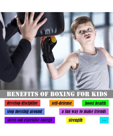 Luniquz Children s Boxing Gloves - 4oz 6oz 8oz for Kids Aged 3-16 | Ideal for Training MMA Muay Thai & Kickboxing - Black - Buy Online on GoSupps.com
