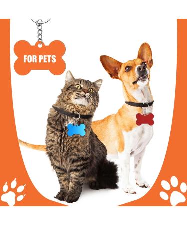 20 Pack Aluminum Dog Brand Bone Stamps - Waterproof Address Tags for Dogs & Cats - DIY Pet Detection with Designage 2.5x3.8cm Chains - Buy Online on GoSupps.com