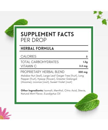 HERBION Naturals Cough Drops Sugar-Free with Stevia Dietary Supplement Soothes Cough for Adults & Children Over 6 Years 125 Drops (Pack of 5) Mint - Buy Online on GoSupps.com