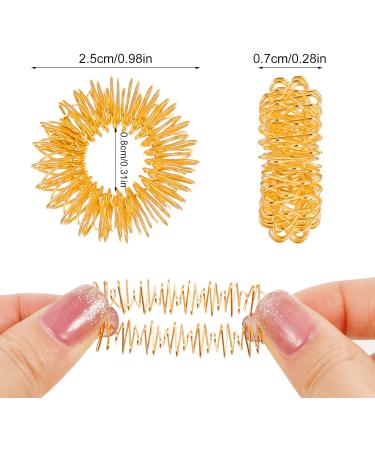 TonyG-P 14-Piece Acupressure Massage Rings Set | Finger Stress Relief & Wellness | 7 Colors Available - Buy Online on GoSupps.com