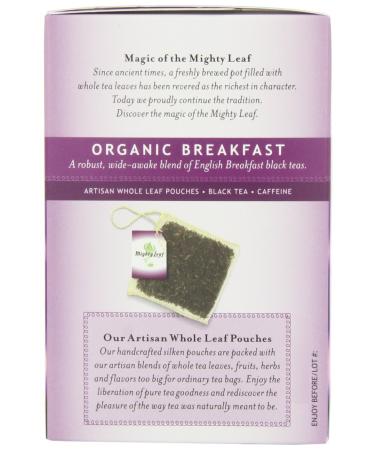 Mighty Leaf Organic Breakfast Black Tea 15 Pouches x3 - 1.32oz - Buy Online on GoSupps.com