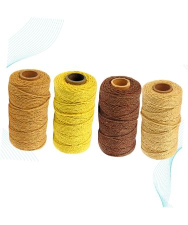 Buy Amosfun 4 Roll Macrame Accessories - Natural Cooking Yarn DIY Tinker Thread & Cotton Cord for Baking Crafts | Perfect Kitchen Gift! - Buy Online on GoSupps.com