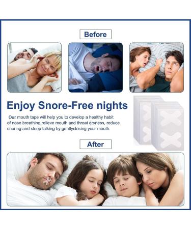 60Pcs Gentle Sleep Mouth Tape for Nasal Breathing | Anti Snoring Strips for Nose Breathing | Improve Sleep Quality & Stop Snoring - Buy Online on GoSupps.com