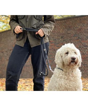 Leitengr n Dog Leash Derby | 2m Adjustable Nylon Leash for Medium to Large Dogs | Classic Black Dark Dove | Durable & Flexible Design - Buy Online on GoSupps.com