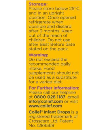 Colief Infant Drops - 7 ML | Effective Relief for Colic & Gas | Crosscare - Buy Online on GoSupps.com