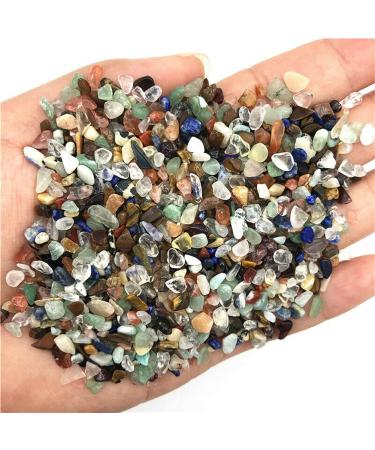Stone Crafts 50g 1-3mm Natural Mixed Quartz Crystal Stone Rock Gravel Specimen Tank Decor Natural Quartz Crystals ERBRA