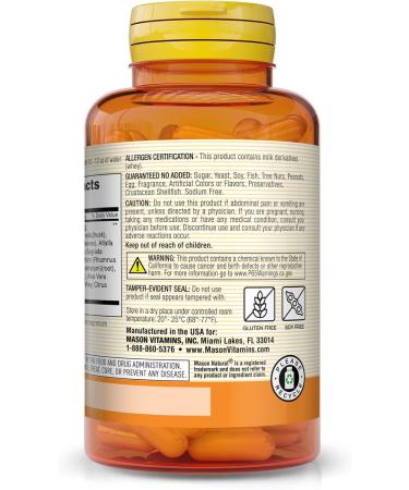 MASON NATURAL Herbal Colon Cleanser - Boost Digestive Health Detox & Healthy Bowel Function - 100 Capsules - Shop Internationally - Buy Online on GoSupps.com