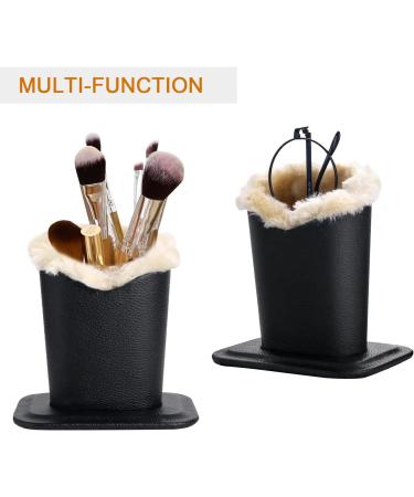 Bivisen Eyeglass Holder Case | Modern Velvet Plush PU Leather - Black & Burgundy - Stylish & Durable Organizer for Glasses - Buy Online on GoSupps.com