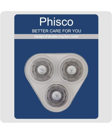 Phisco Waterproof Replacement Blades for Electric Electric Razors - Compatible with RMS8112 Set of 3 Quick-Charge Wet/Dry Use Silver - Buy Online on GoSupps.com